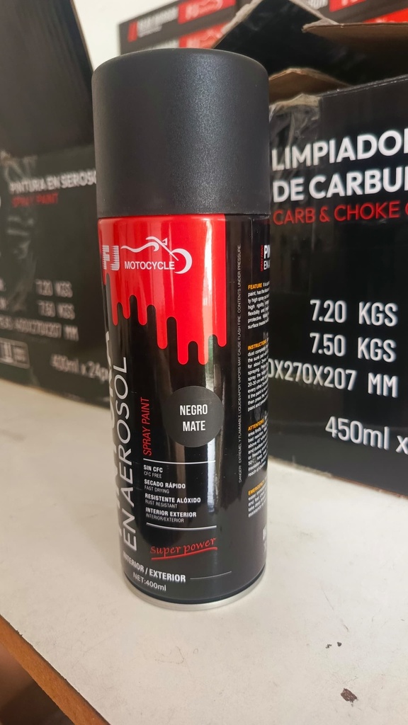 SPRAY NEGRO MATE (FJ)