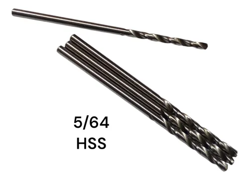 BROCA PARA METAL HSS, DIN 338 - PUNTA 118º negro 5/64x49 mm