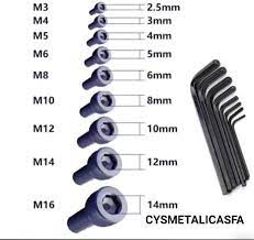 LLAVE ALLEN METRICA DIN 911 negro M10