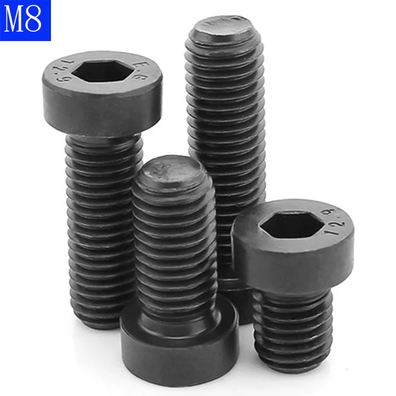 TOR HEX 8.8, DIN 931 R. PARCIAL negro M8-1,25x150