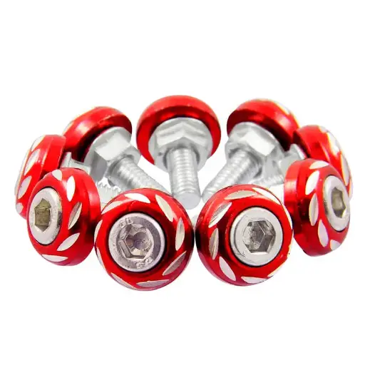 [A291B-86] DECORATIVO TORNILLO ROJO 