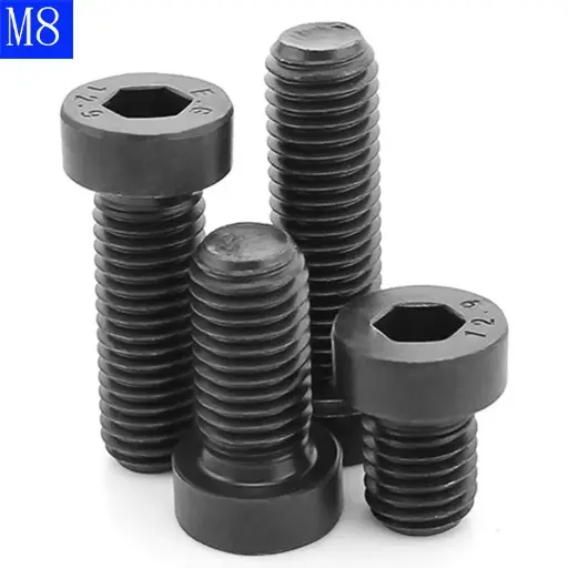 [0341-080150-1] TOR HEX 8.8, DIN 931 R. PARCIAL negro M8-1,25x150